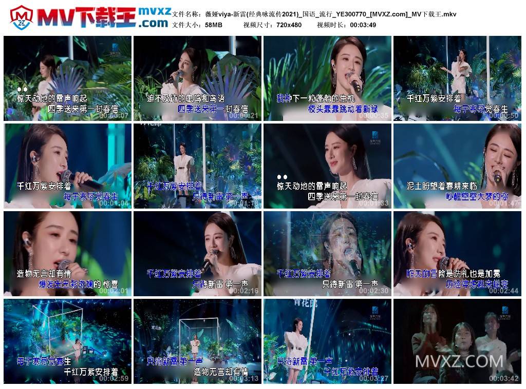 薇娅viya-新雷(经典咏流传2021)_国语_流行_YE300770